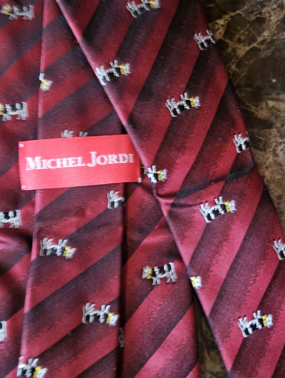 FATHERS DAY GIFT, Cow Tie, MENS TIE, MICHEL JORDI COWS TIE